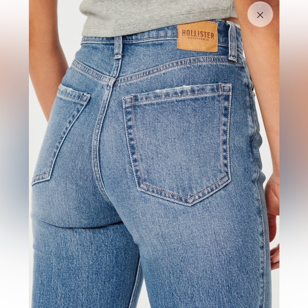 Hollister Ultra High Rise Vintage Straight Jeans Size 25 - Picture 3 of 8